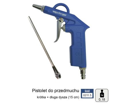 ADLER PISTOLET DO PRZEDMUCHIWANIA 2cm+15cm