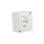 Gniazdo natynkowe szare IP40 M-L Schuko 1793