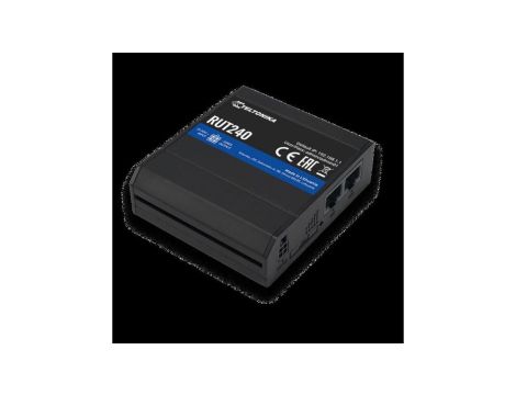 Przemysłowy Router LTE Cat.4, 2x LAN 100Mb/s WiFi 2,4GHz, RUT240 0DE000 Teltonika RUT240