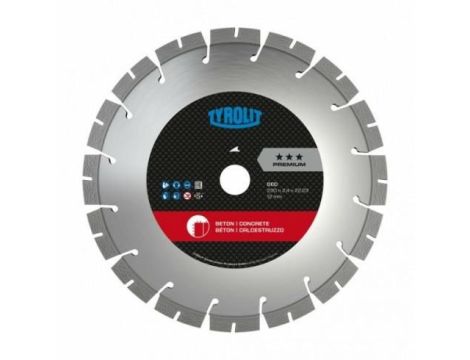 TYROLIT TARCZA DIAMENTOWA DO BETONU DCC PREMIUM 125 x 22,2mm C73W