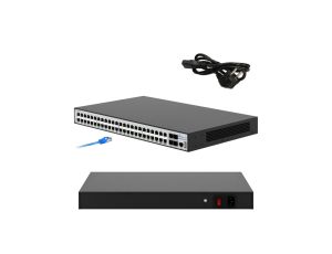 Switch PoE 48x RJ45 1000Mb/s PoE, 4x SFP+, 500W, L3 Extralink Nemezis Pro
