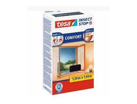 TESA MOSKITIERA OKIENNA CZARNA 1,3m x 1,5m COMFORT
