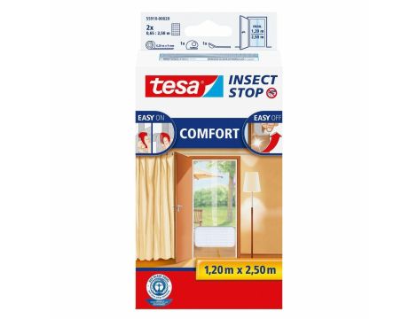 TESA MOSKITIERA DRZWI BIAŁA 1,2m x 2,5m COMFORT