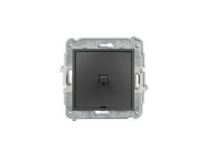 ICON Mechanizm łącznika jednobiegunowego w stylu amerykańskim grafitowy 11IWPUS-1