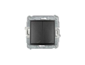 ICON Mechanizm łącznika podwójnego schodowego grafitowy 11IWP-33