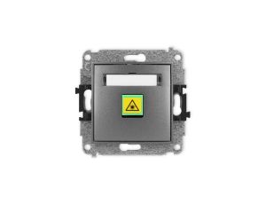 ICON Mechanizm gniazda światłowodowego/optycznego pojedynczego grafitowy 11IGOP-1