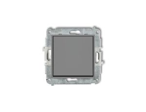 ICON Mechanizm łącznika schodowego (jeden klawisz bez piktogramu) szary mat 27IWP-3.1