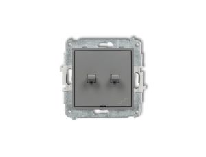 ICON Mechanizm łącznika podwójnego schodowego w stylu amerykańskim szary mat 27IWPUS-33