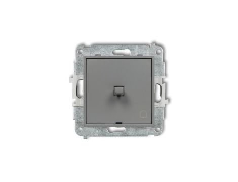 ICON Mechanizm łącznika zwierny dzwonek w stylu amerykańskim szary mat 27IWPUS-4
