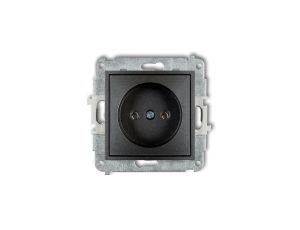 ICON Mechanizm gniazda pojedynczego bez uziemienia 2P (bez przesłon torów prądowych) grafitowy 11IGP-1