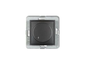 ICON Mechanizm elektronicznego regulatora oświetlenia przyciskowo-obrotowego do lamp LED grafitowy 11IRO-2