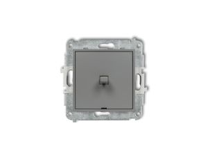 ICON Mechanizm łącznika jednobiegunowego w stylu amerykańskim szary mat 27IWPUS-1