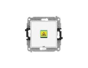 ICON Mechanizm gniazda światłowodowego/optycznego pojedynczego, bez pola opisowego biały mat 25IGOPBO-1