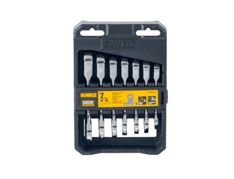 DEWALT KLUCZ PŁASKO-OCZKOWY Z GRZECHOTKĄ KPL. 7el.