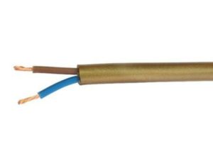 Przewód mieszkaniowy H03VV-F (OMY) 2x0,5 złoty /100m/