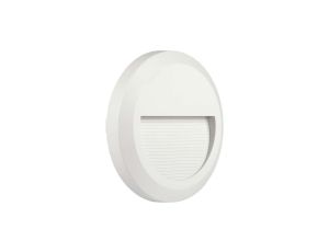 Oprawa schodowa LED 2W 80lm 3000K IP65 Biała Okrągła 211315