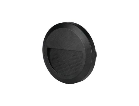 Oprawa schodowa LED 2W 80lm 3000K IP65 Czarna Okrągła 211317