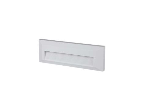 Oprawa schodowa LED 3W 110lm 4000K IP65 Biała Kwadrat 211326