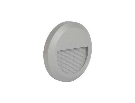 Oprawa schodowa LED 2W 80lm 3000K IP65 Szara Okrągła 211319