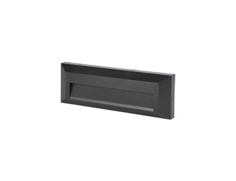 Oprawa schodowa LED 3W 110lm 3000K IP65 Czarna Kwadrat 211329