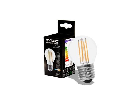 Żarówka LED Filament 4W E14 G45 3000K 400lm 300st. 214306