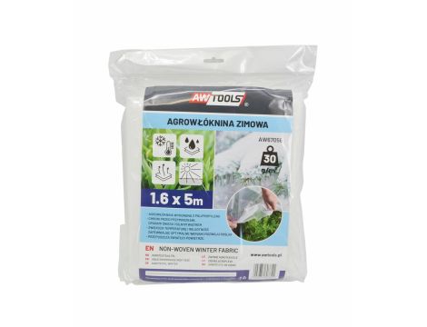 AWTOOLS AGROWŁÓKNINA ZIMOWA 30g 1,1x10m BIAŁA - 3