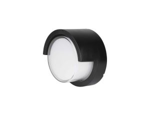 Lampa Elewacyjna LED 12W 1155lm 4000K IP65 Okrągły Czarny 218538