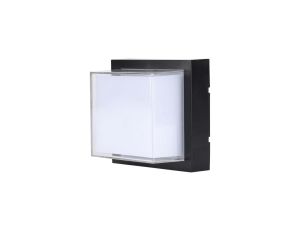 Lampa Elewacyjna LED 12W 1200lm 3000K IP65 Kwadrat Czarny 218543