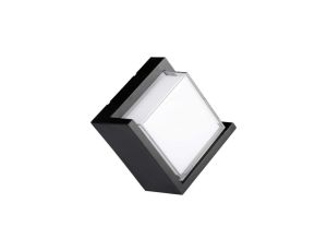 Lampa Elewacyjna LED 12W 1160lm 3000K IP65 Kwadrat Czarny 218539