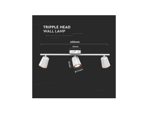 Lampa Ścienna LED 15W 1620lm 4000K IP20 Biały 218260