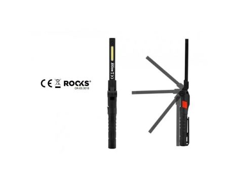 ROOKS LAMPA DŁUGOPISOWA SKŁADANA 3w1 100LM COB SUPER SLIM