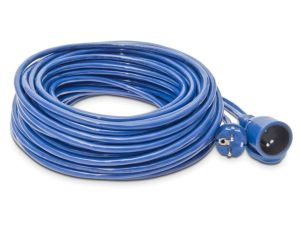 Przedłużacz specjalistyczny 1-gniazdo z/u 40m /H07BQ-F 3x2,5/ 16A niebieski