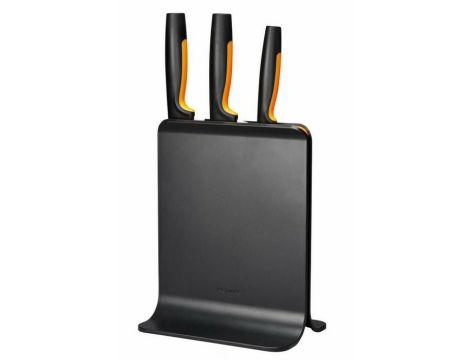 FISKARS ZESTAW 3 NOŻY W BLOKU CZARNYM  FUNCTIONAL FORM