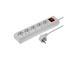 Przedłużacz z wyłącznikiem 5-gniazd z/u 16A 3m /OMY 3x1,5/ biały PS-570WS T-974080