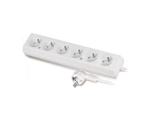 Przedłużacz 6-gniazd z/u 10A 1,5m /OMY 3x1/ biały PS-670 T-105870