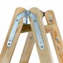 AWTOOLS DRABINA DREWNIANA  2x 4 STOPNI 150KG - 4
