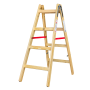 AWTOOLS DRABINA DREWNIANA  2x 4 STOPNI 150KG - 5