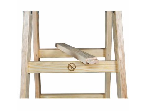 AWTOOLS DRABINA DREWNIANA  2x 7 STOPNI 150KG - 2
