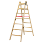 AWTOOLS DRABINA DREWNIANA  2x 7 STOPNI 150KG - 5