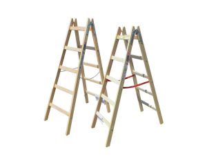 AWTOOLS DRABINA DREWNIANA 2x 8 STOPNI 150KG