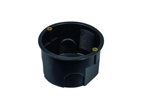 Puszka końcowa PK60 Lux z wkrętami czarna A.0002 /100szt./