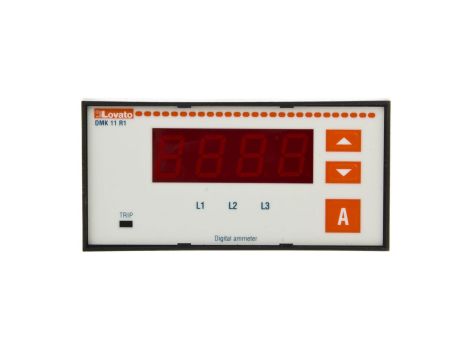 Amperomierz 3-fazowy cyfrowy tablicowy 0,06-10000A klasa 0,5 do pracy z przekładnikiem 5A DMK11R1