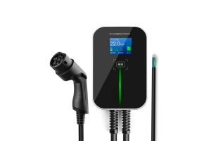 Ładowarka do samochodu elektrycznego 3 fazy, ekran LCD, 6,1m Extralink BS20-BC-22kW-RFID Typ 2 32A 22kW