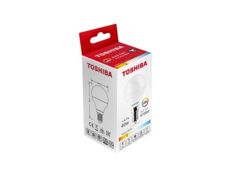TOSHIBA LED N_STD G45 E14 4.7W 3000K/10szt./
