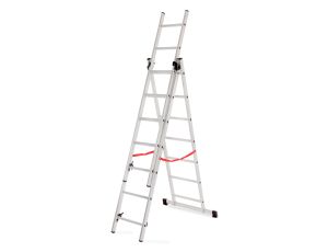 AWTOOLS DRABINA ALUMINIOWA BASIC 3x6 STOPNI 150KG