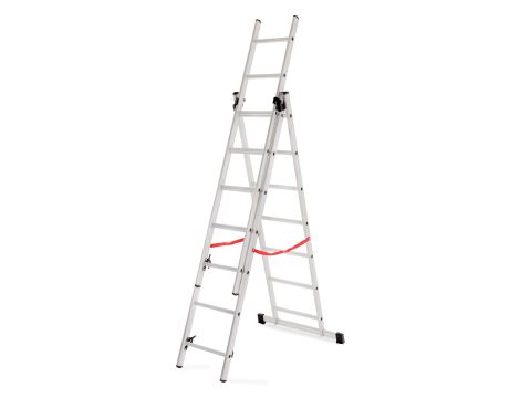 AWTOOLS DRABINA ALUMINIOWA BASIC 3x6 STOPNI 150KG