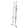 AWTOOLS DRABINA ALUMINIOWA BASIC 3x6 STOPNI 150KG - 5