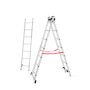 AWTOOLS DRABINA ALUMINIOWA BASIC 3x6 STOPNI 150KG - 6