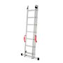 AWTOOLS DRABINA ALUMINIOWA BASIC 3x6 STOPNI 150KG - 8