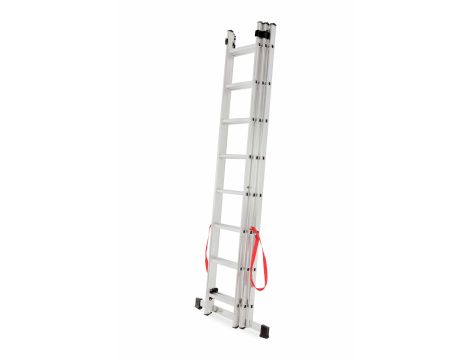 AWTOOLS DRABINA ALUMINIOWA BASIC 3x8 STOPNI 150KG - 8